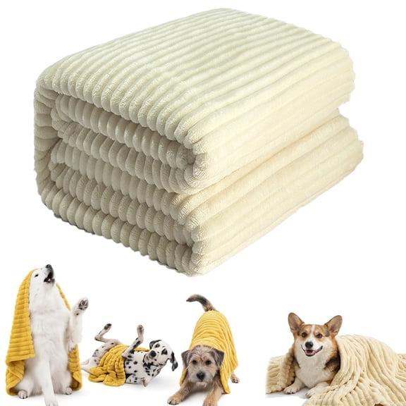Emotional Support Blanket for Dogs, Soft Plush Dog Blanket and Cozy Pet Throw for Crate, Couch, Bed, Kennel, Snuggling and Resting