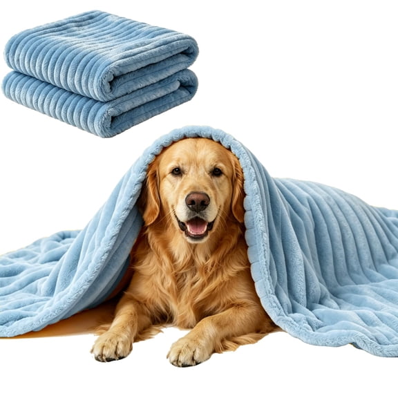 Emotional Support Blanket for Dogs, Yellow Blanket for Dog, Washable High Visibility Dog Blankets, for Help Reduce Pet Separation Anxiety