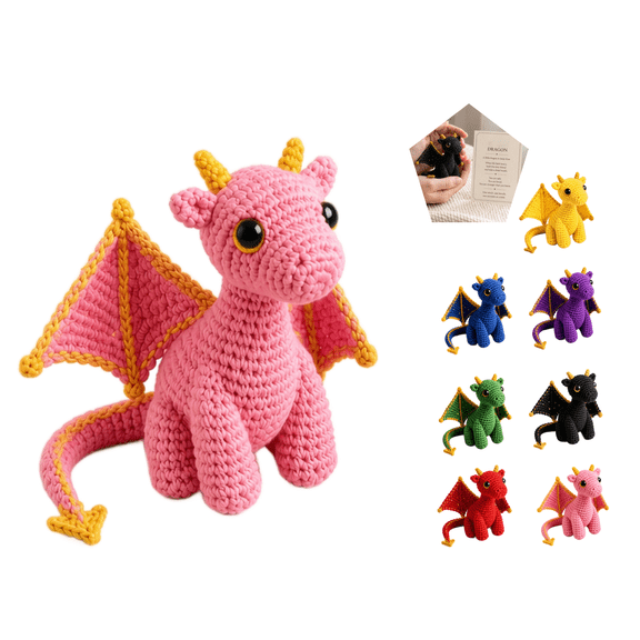Emotional Support Dragon Pocket Buddy,Cute Dragon Plush Stuffed Animals with Encouragement Card,Fantasy Gift for Adults(Pink0