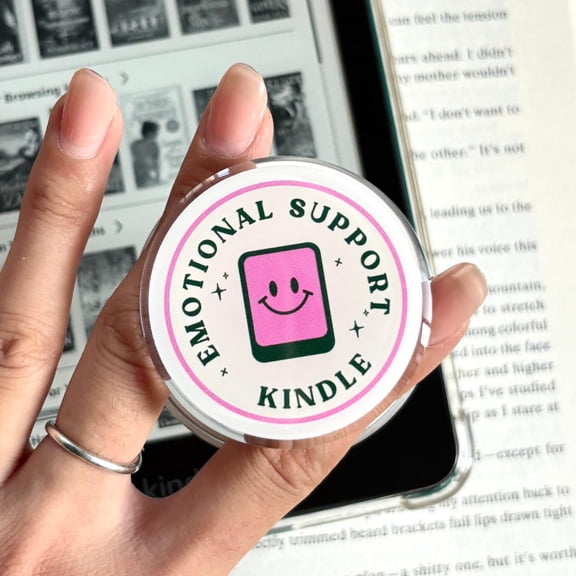 Emotional Support E-reader Grip | E-reader Holder | E-reader Accessories | Phone Holder | Phone Case Grip With Magnetic | Bookish Gifts For Reader H8