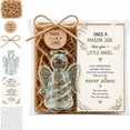 thumbnail image 1 of Emotional Support Glass Angel Pocket Hug Gift, Mini Glass Keepsake with Encouragement Card, Recycled Angel Desk Decor, Spiritual Sympathy Comfort Gift for Friends Family Stress Relief, 1 of 7