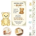 thumbnail image 1 of Emotional Support Glass Animal Gift Set, Cute Pocket Hug Desk Decor with Encouragement Card, Meaningful Animal Designs, Comfort Gift for Friends, Coworkers and Family, A, 1 of 8