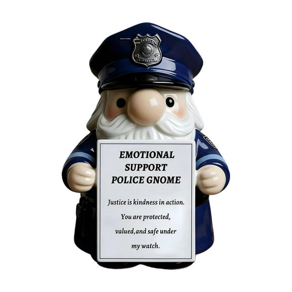 Emotional Support Gnome Collectible Resin Figurine, Comforting Decor for Home Desk Shelf, Gift for Mental Wellness & Calming Atmosphere Creation,A