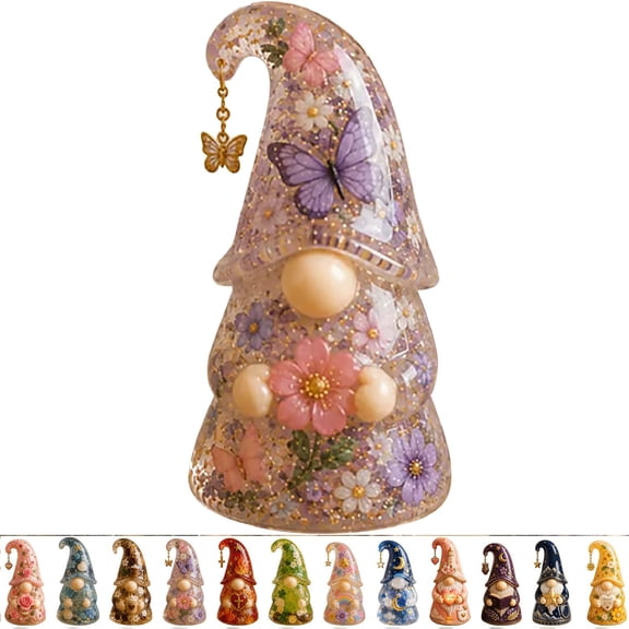 Emotional Support Gnome Collection,Funny Mini Gnome Figurine,Projects Motivational Decorations for Christmas (E)