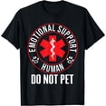 thumbnail image 1 of Emotional Support Human Do Not Pet - Service Dog Love Humor T-Shirt Black 2X-Large, 1 of 4