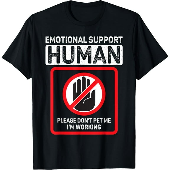 Emotional Support Human Halloween Costume Do Not Pet Me T-Shirt
