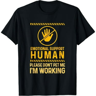 Emotional Support-Human Halloween Costume Do Not Pet Me T-Shirt