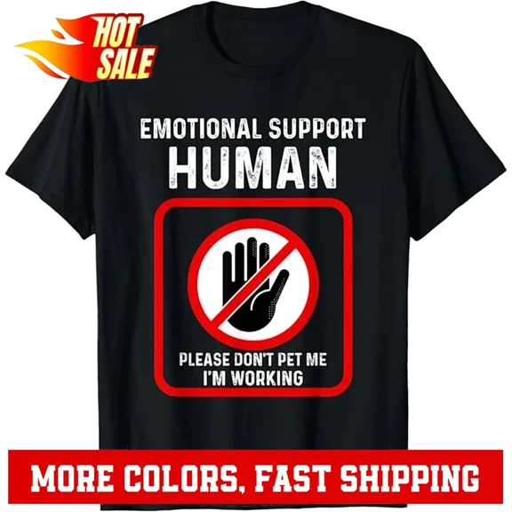 Emotional Support-Human Halloween Costume Do Not Pet Me T-Shirt