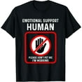thumbnail image 1 of Emotional Support-Human Halloween Costume Do Not Pet Me T-ShirtMen and women, Black T-shirt, size: Extra large, 1 of 4