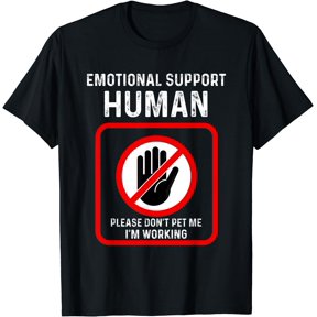 Emotional Support-Human Halloween Costume Do Not Pet Me T-Shirt