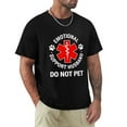 thumbnail image 1 of Emotional Support Husband Dashing Men's Cotton Short Sleeve HD Print Tee for Casual T-Shirt Crew Neck Top Black S, 1 of 7