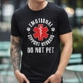 thumbnail image 1 of Emotional Support Husband Do Not Pet Unisex T-Shirt, 1 of 5