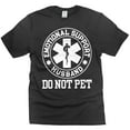 thumbnail image 1 of Men's Funny Emotional Support Husband T-shirt Sarcastic Do not pet Father's day dad gift tee, 1 of 6