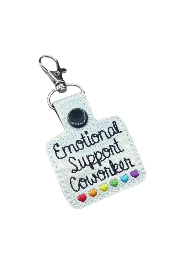 Emotional Support Keyring Snap Button Keychain Decoration Accessories Car Key Holder Handbag Pendant Bag Accessories