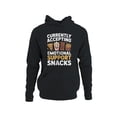 thumbnail image 1 of Emotional Support Snack Squad Men's Hoodie, 1 of 3