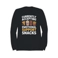 thumbnail image 1 of Emotional Support Snack Squad Men's Sweatshirt, 1 of 3