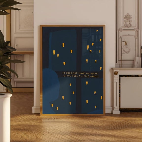 Emotional Wellness Quote Poster Soft Night Light Wall Decor for Bedroom Size 24x36 Unframed Poster