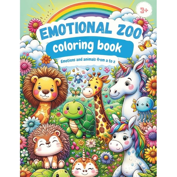 Emotional Zoo Coloring Book: Emotions and animals from A to Z, (Paperback)