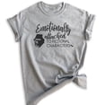 thumbnail image 1 of Emotionally Attached To Fictional Characters Shirt, Unisex Women's Men's Shirt, Book Lover Literature Tee, Heather Gray, Medium, 1 of 6