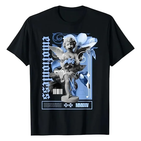 Emotionless Soul Bloom Forget Me Not Cool Tone Street Vibe Unisex T-shirt