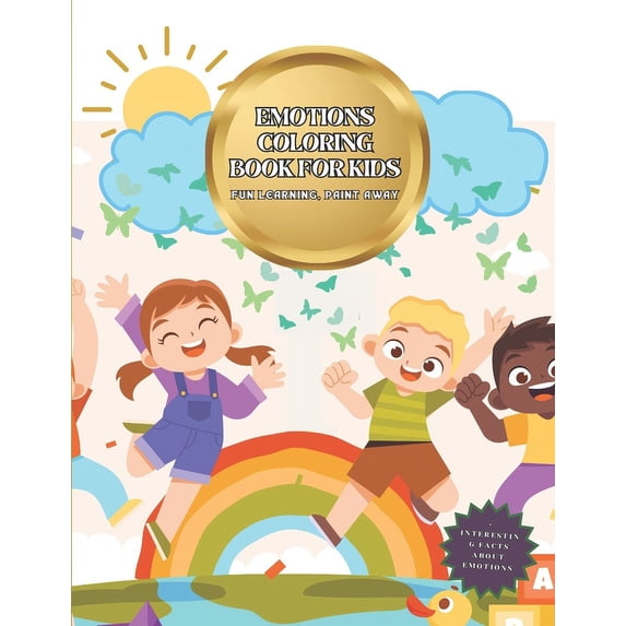 Emotions Coloring Book for Kids: Fun learning, Paint away, (Paperback)