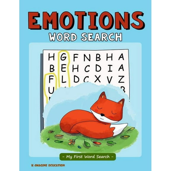 Emotions Word Search - My First Word Search: Word Search Puzzle for Kids Ages 4 - 6 Years (Paperback) by K Imagine Education