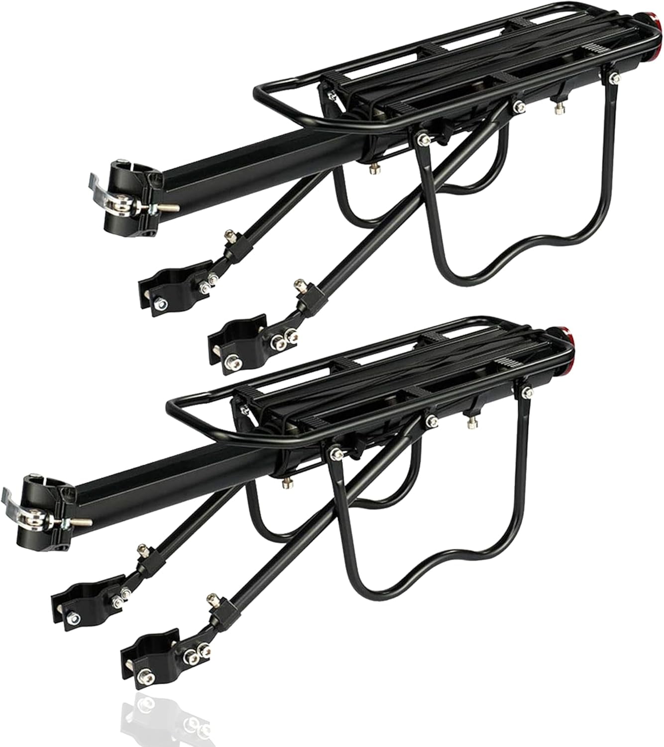 Emove 2 Pieces Adjustable Bike Cargo Rack Cycling 110Lb Capacity ...