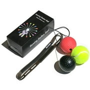 Emovendo Boxing Reflex Ball, 3 Balls with 3 Difficulty Levels, Boxing Balls with Headband for improving Speed Reactions, Hand-Eye Coordination and Fitness