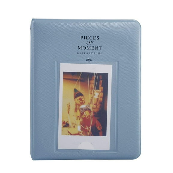Emovendo Fujifilm Instax Mini Photo Album Polaroid Mini Pocket Size Album 64 Pockets Blue