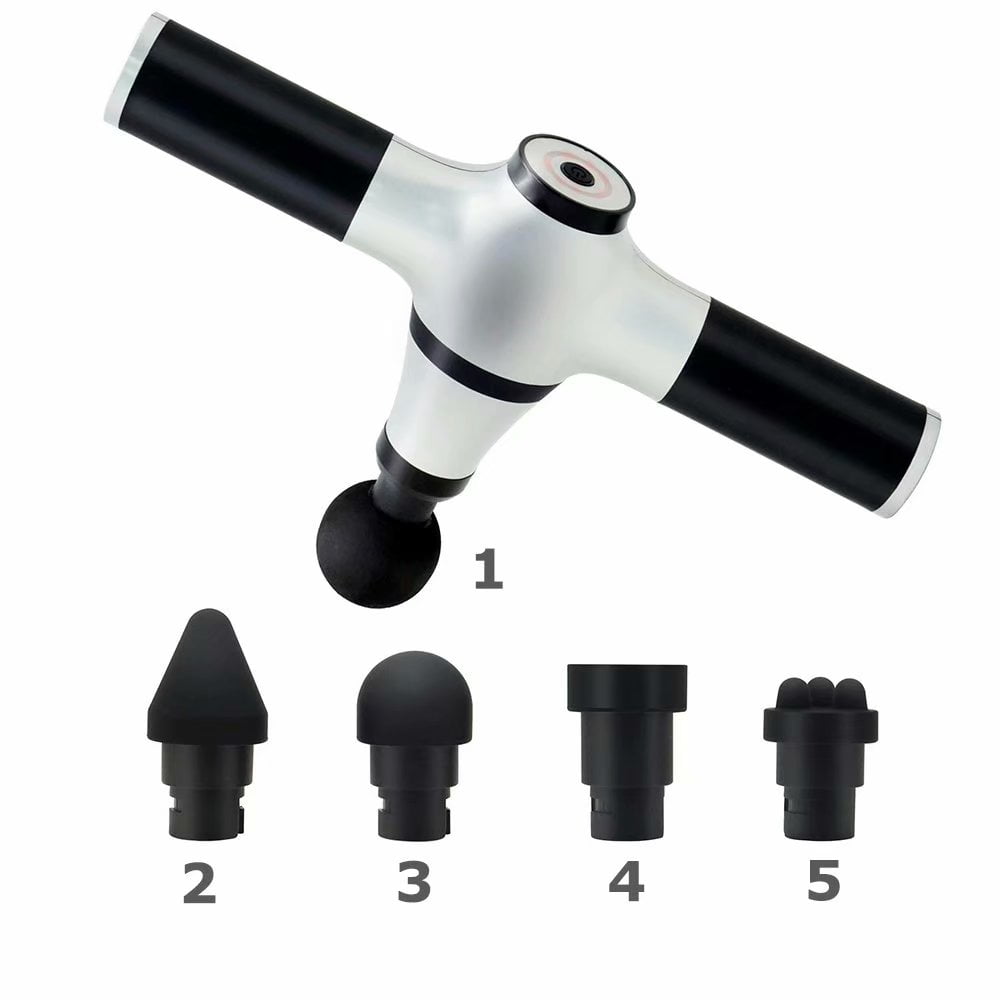 Emovendo Professional Percussion Massage Gun with 5 Heads and 3 Speeds for Full Body