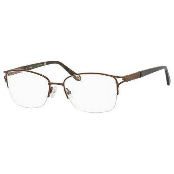 Emozioni 4377 009Q 00 Women's Brown Half Rim Frame Eyeglasses