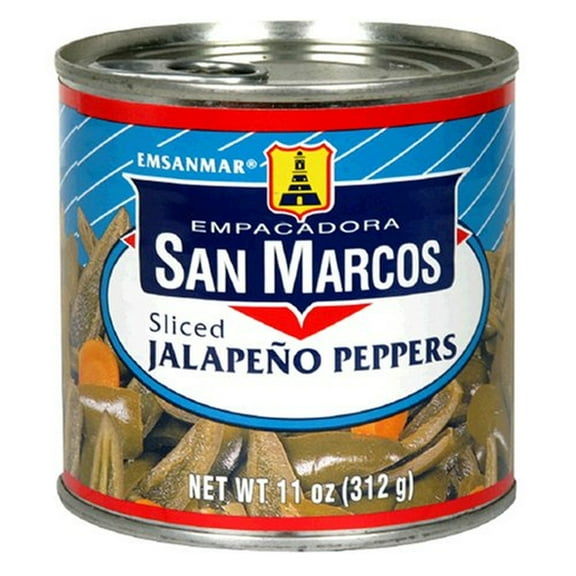 Empacadora San Marcos Sliced Jalapeno Peppers, 11-Ounce Can (Pack of 2)