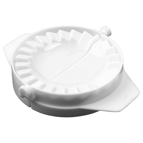 Empanada Maker Press-Professional Empanadas-Mold Ravioli Dumpling Wrap, Tortilla Folder, Wonton Dough Press 2-in-1 Cutter Sealer, Pierogi, Calzone, Hand Pot Pie Maker Wraper, 1Pc(White,5.4x4.4")