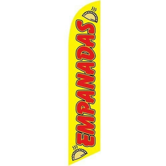 Empanadas Advertising Feather Flag Banner Swooper Sign, Replacement Flag Only