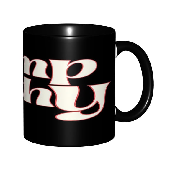 "Empathy" Groovy Retro Font Coffee Mug 11oz - "Be Kind to a Friend" Inspirational Quote Design, Microwave & Dishwasher Safe, Uplifting Gift for Friends & Coworkers