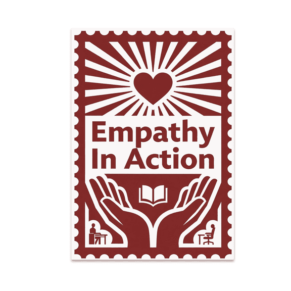 Empathy In Action Poster Print - School Counselor - 13x19 Glossy Poster