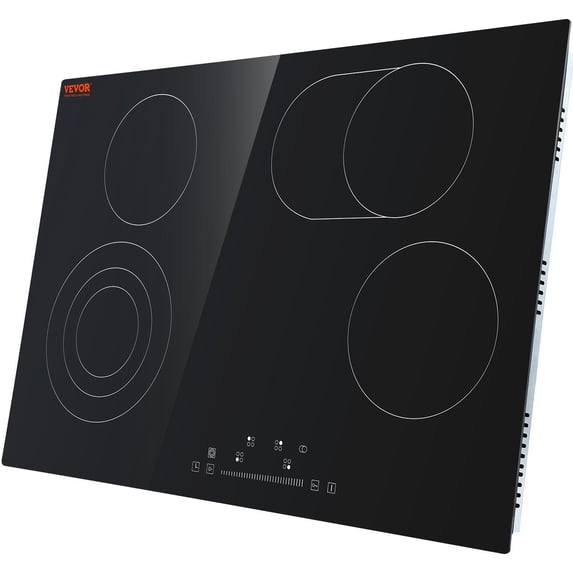 Empava 30.3 x 20.5 Inch Electric Cooktop, 4 Burner Glass Stove, Sensor Touch, 9 Power Levels, Timer & Child Lock for Safe Cooking