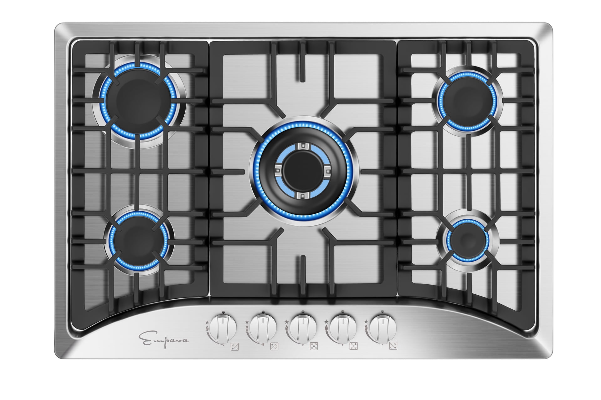 Empava 30" 5 Burners Gas Stove Cooktop in Stainless, EMPV-30GC5B70C