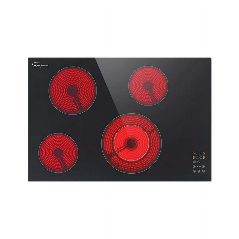 Empava 240V Electric Stove 12-in 2 Elements Smooth Surface