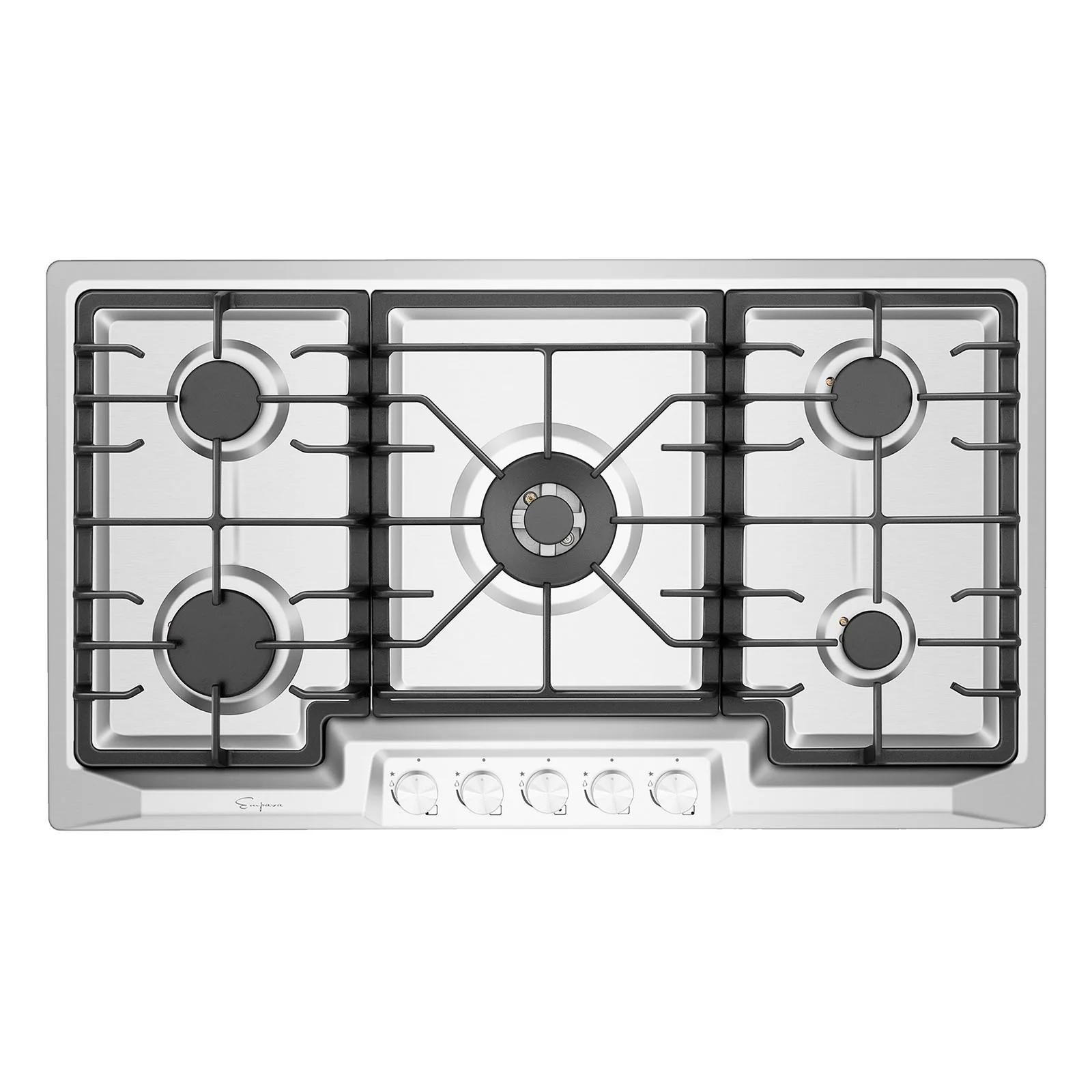 Empava 36 Inch Stainless Steel 5-Burner Gas Cooktop