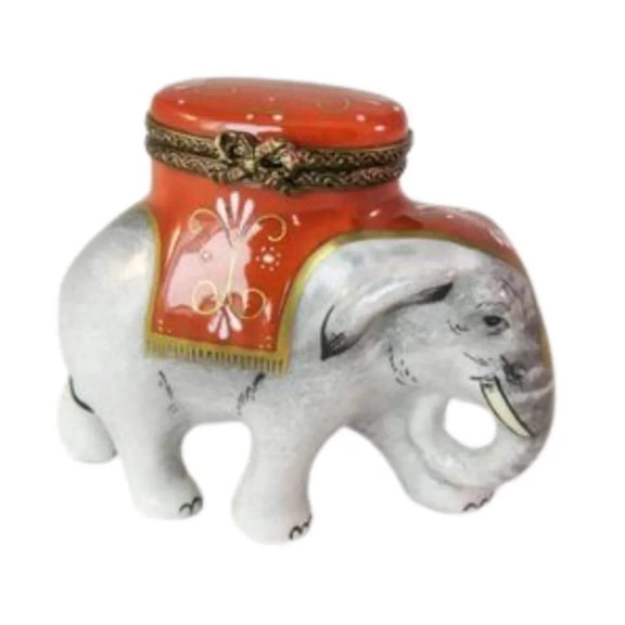Emperial Elephant Limoges Box for Collectors Limoges Box Porcelain Figurine