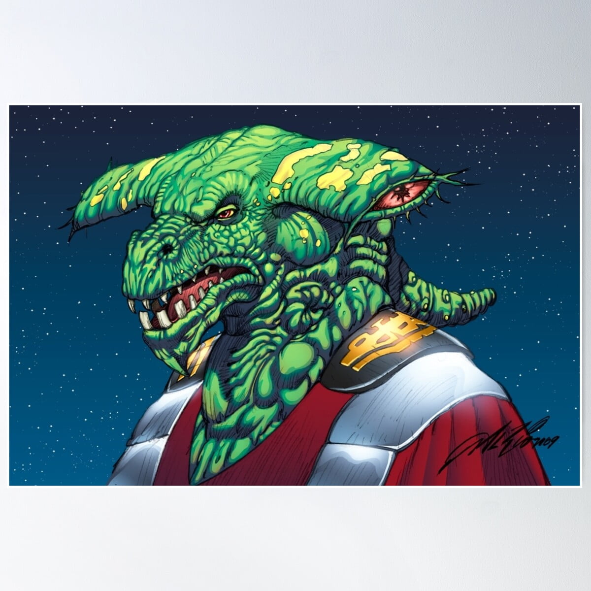Emperor Alien Monster Art By Al Rio Poster Wall Art, Modern Wall Decor ...