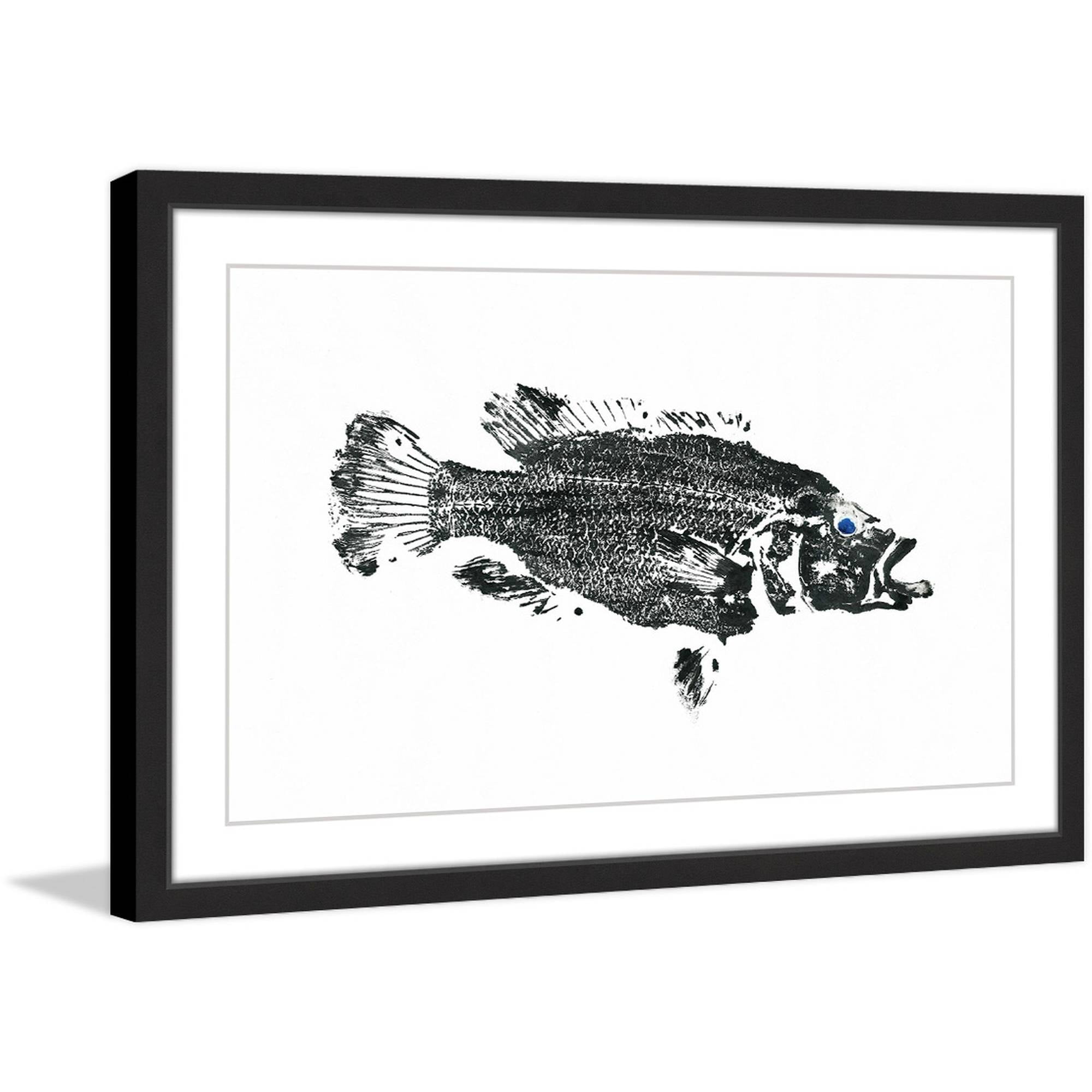 "Emperor Bass" Framed Painting Print