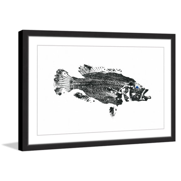 MARMONT HILL 'Emperor Bass' Framed Painting Print 30 x 20