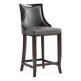 thumbnail image 1 of Manhattan Comfort Emperor 27" Faux Leather Counter Stool in Pebble, 1 of 11