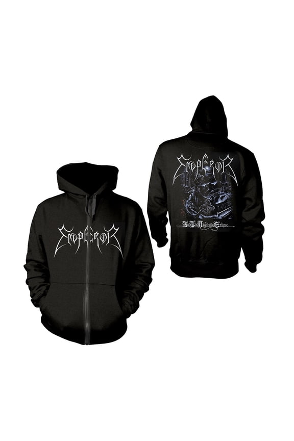 Emperor In The Nightside Eclipse Zip Up Hoodie Black Medium | Officially Licensed Merchandise