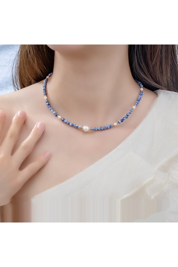 Emperor Lapis Lazuli Classic Popular Clavicle Chain