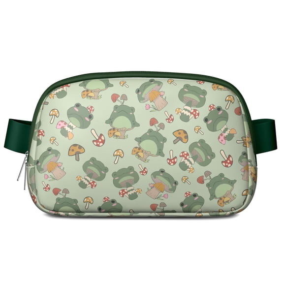 Emperor Penguin Print Fanny Pack - Waterproof Adjustable Waist Bag with Charming Arctic Animal Pattern, Hands-Free Belt Bag for Skiing & Winter Travel
