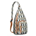 thumbnail image 1 of Emperor Penguin Sling Backpack - Snowy Winter Animal Pattern Shoulder Bag, Multi-Functional Anti-Theft Pack for Outdoor Adventures, 1 of 1