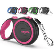 Emperor Pets Retractable Dog Leash, 26 ft, Large, Pink, for Dogs up to 110 lbs -PK26